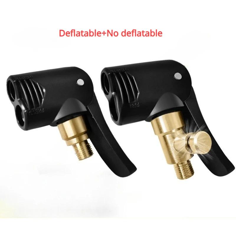 Universal Brass Portable Inflatable Pump Car Tire Air Chuck Inflator Pump Valve Connector Clip-on Adapter Car Tyre Wheel Valve
