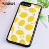 Krajews Lemons Yellow Fruit Pattern Phone Case Cover For iPhone 14 5 6s 7 8 plus X XR XS 11 12 13 pro max Samsung S21 S22 ultra