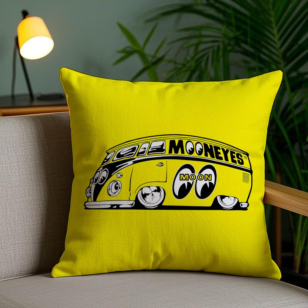 

Fashion MMooneyes Pillow Case Silky Elegant Comfort Sofa Bed Invisible Zipper 30X30cm