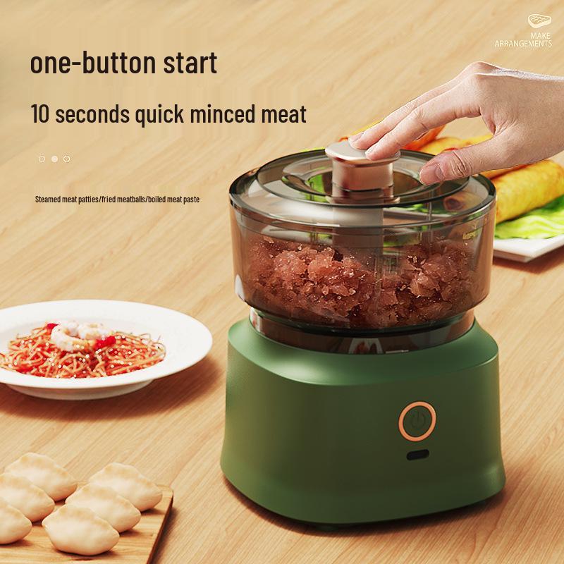 Electric Multi-Function Cooking Machine: Wireless Meat Grinder, Garlic Pounder, Baby Food Maker