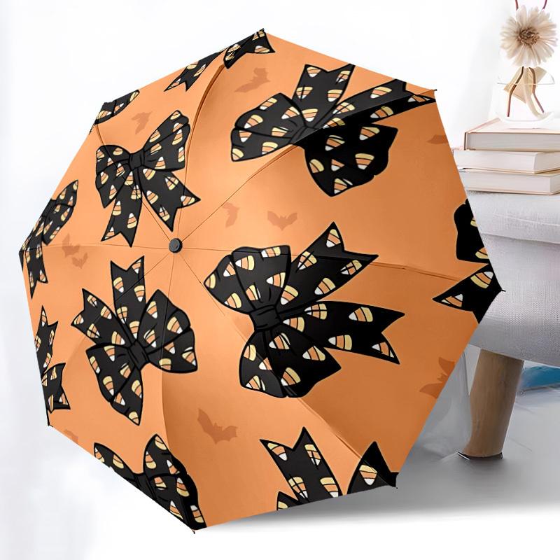 

1pc Black Bows Automatic Open/Close Umbrella - Compact Travel Umbrella, Gift for Birthday, Holiday yy260106003