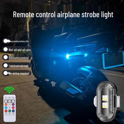 Waterproof Remote-Control Flash Warning Light for Motorcycles, Cars, Drones