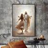 Holy Religious Belief God Jesus and Holy Spirit Posters Print Sacred Heart Jesus Canvas Painting for Living Room Bedroom Decor