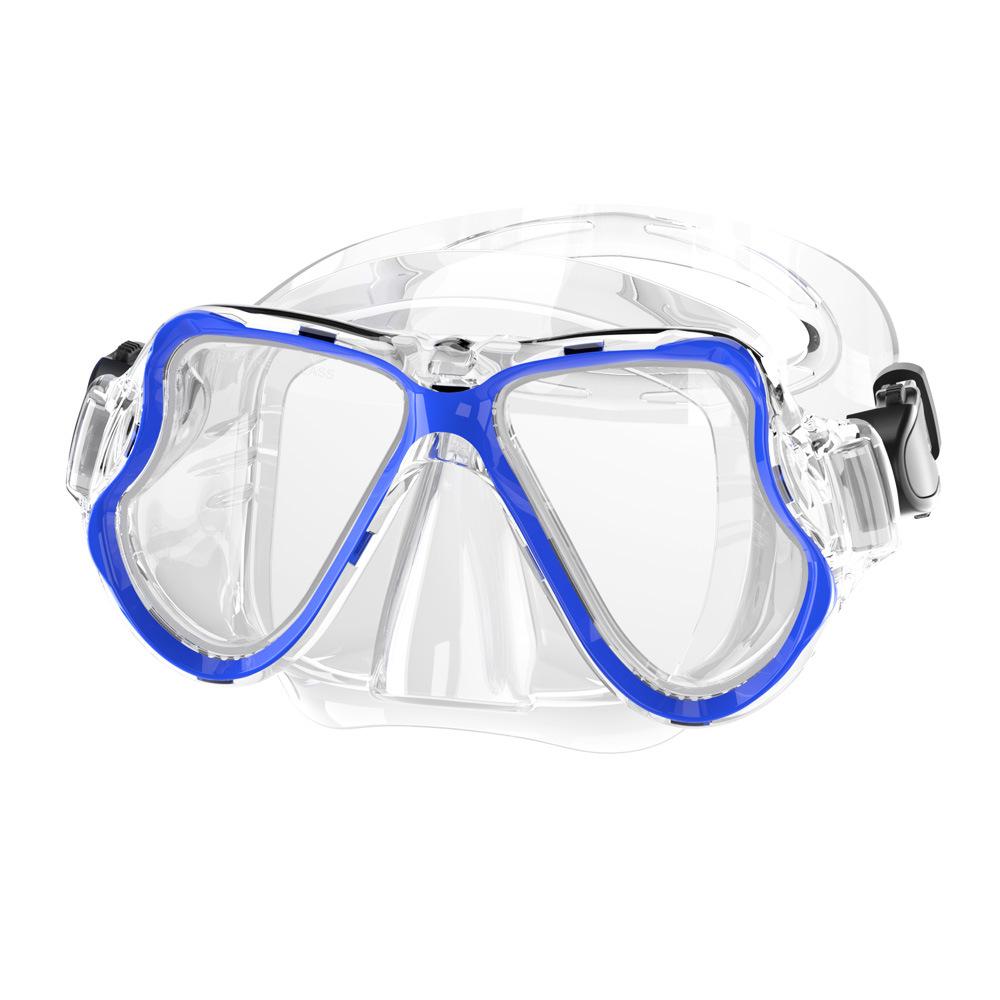 

Free diving mask, nose protection, waterproof and leak-proof integrated синий