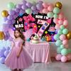Happy 7th Birthday Party Decor Backdrop Funny 67 Themed Banner I Was Six Now I Am Seven Background Portrait Photography Supplies2628