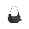 Kleo 21 Monogram Print Top Zip Closure Coated Canvas And Leather Shoulder Bag Women Shoulder Bag Dark-Brown C7257-IMAA8