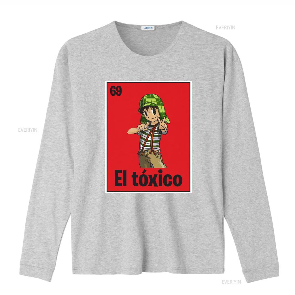 Loteria El Chavo Toxico T Shirt vintage Washed Soft graphic Stylish streetwear homme Slightly Casual Breathable Stretched