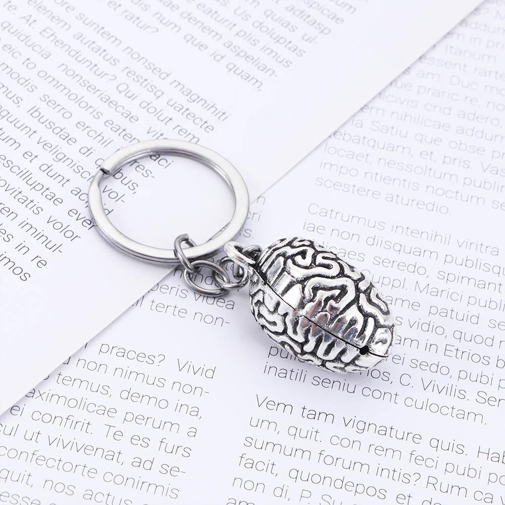 Jewelry Bag Pendant Car Keyrings Brain Key Holder Bag Hanger Human Cerebrum Keyring 3D Keychain