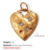French Light Luxury Retro Stainless Steel Drip Pendant Accessories Series Earrings Necklace Stainless Steel Gold-Plated Pendant