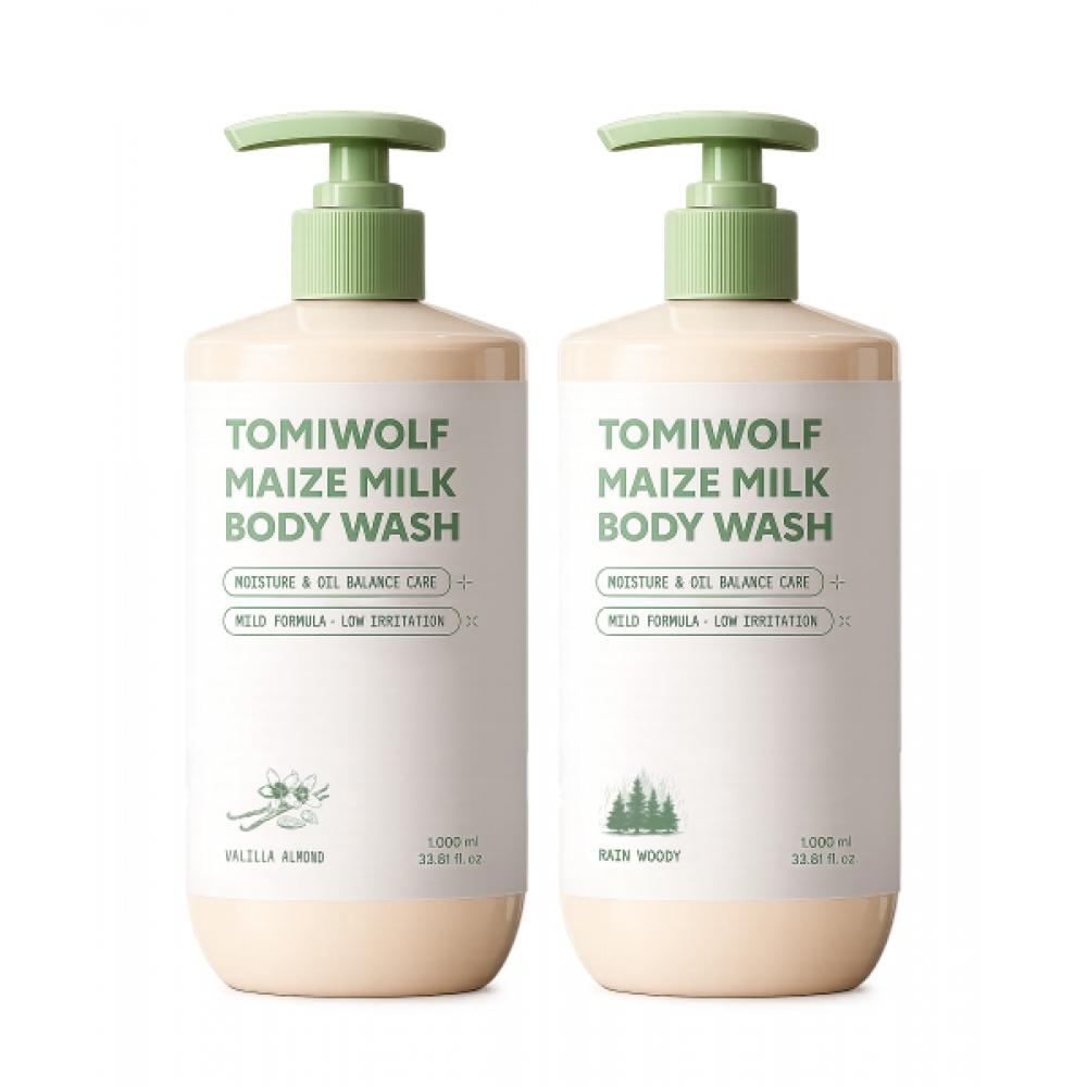 Tomiwolf Maze Milk Body Wash 1000ml  2 Types  Choose 1 vanilla almond