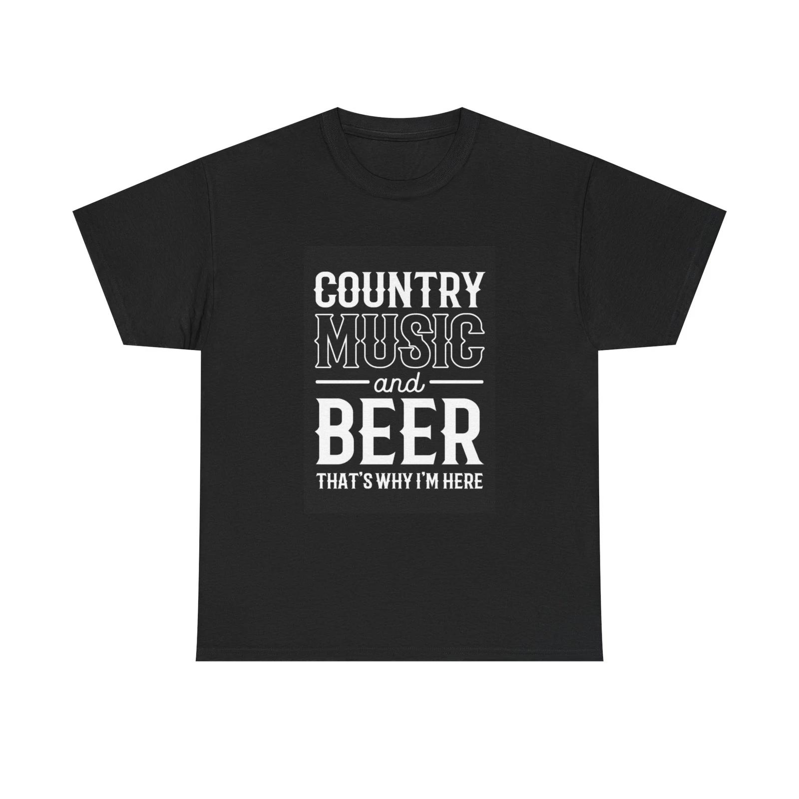 Country Music And Beer Tshirt Good Times Unisex Heavy Cotton Tee S