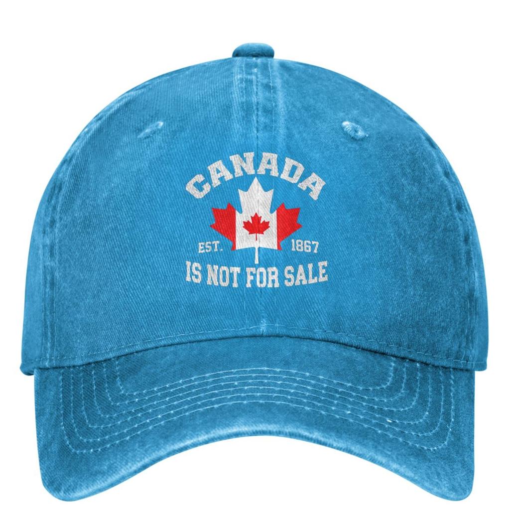 Canada Is Not For Sale EST. 1867 Denim Baseball Cap Tennis Skate Trucker Hat Summer Men Adult Vintage Sun Visors Baseball Caps