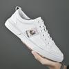 Summer New Top Layer Cowhide Easy Wear Shoes Men's Trendy Versatile Casual Shoes Breathable Board Shoes