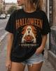 Vintage Spooky Season Trendy Cute Ghost Halloween Graphic Cotton Unisex Tee
