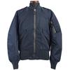 YMCLKY Original Flight Jacket 7448E Model S Black L-2B