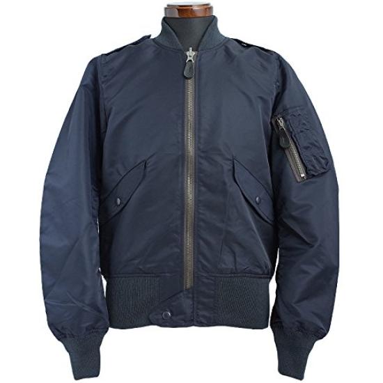 YMCLKY Original Flight Jacket 7448E Model S Black L-2B