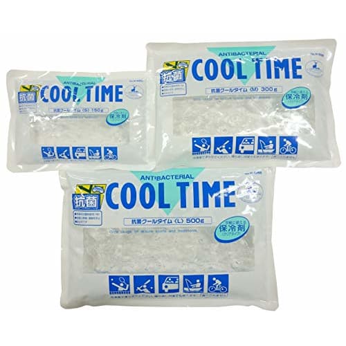 CAPTAIN STAG (CAPITÁN CIERVO) Agente Frío Antibacteriano Cool Time Efecto de Retención de Frío Aproximadamente 8-10 Horas Talla M 300g Juego de 2 UZ-13186