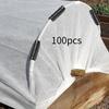 100x Tubos para Estructura de Invernadero, Abrazaderas Fácil Instalación, Clips para Película para Redes, Jardinería,
