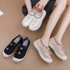 Shoes women's summer new fashionable versatile breathable women's single shoes soft sole non-slip one pedal shallow lazy shoes