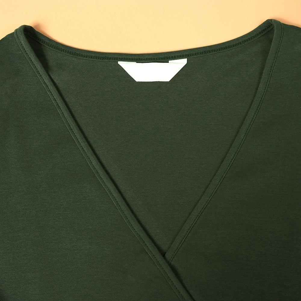 Plus Size Spring and Autumn Women's Dress Lace Long Sleeve Dresses V-Neck Sexy See Through Spice Dresses Party Dresses Dresses