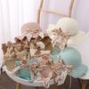 Cute Sun Hat Breathable Handbag Outdoor Kids Straw Hat Bag  Children Girls