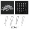 200Pcs Hemd Clips Socke Röcke Tuch Clip Transparent Kunststoff Alligator Clip