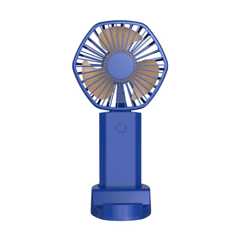 USB Rechargeable Silent Mini Desktop Fan with Strong Wind Power - Portable and Handheld for Dorms and Gifts