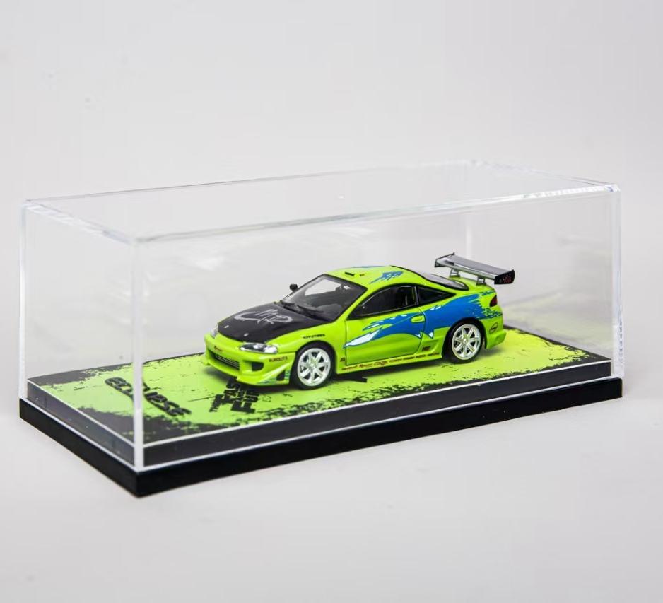 TSD 1:64 Scale Eclipse Alloy Diecast Car Model Mini Sports Vehicle Collectible Toy Car for Hobbyist Collection Display Gift