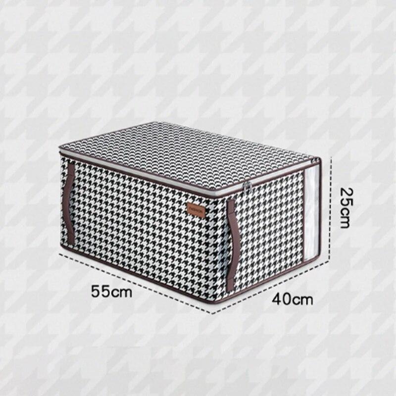 Non-Woven Wardrobe Space Saving Quilt Storage Box Dustproof Organizers Bag House-Moving Bedding Box Travel Storage Organization