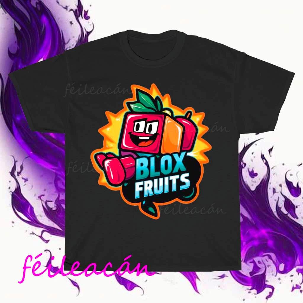 Brand New Blox Fruits Merch Blox Fruits Logo American TShirt Funny Size S to 5XL XL