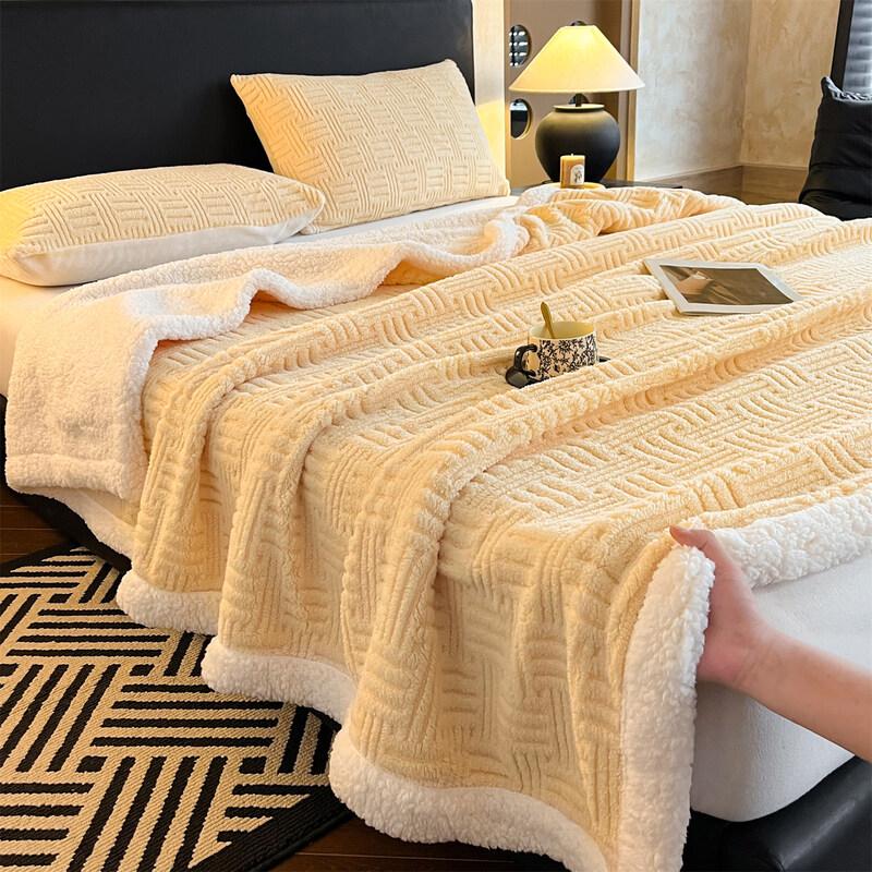 

LISM Jacquard Sherpa Fleece Blanket