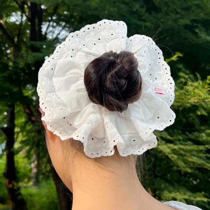 Ribbon Lace Scrunchie