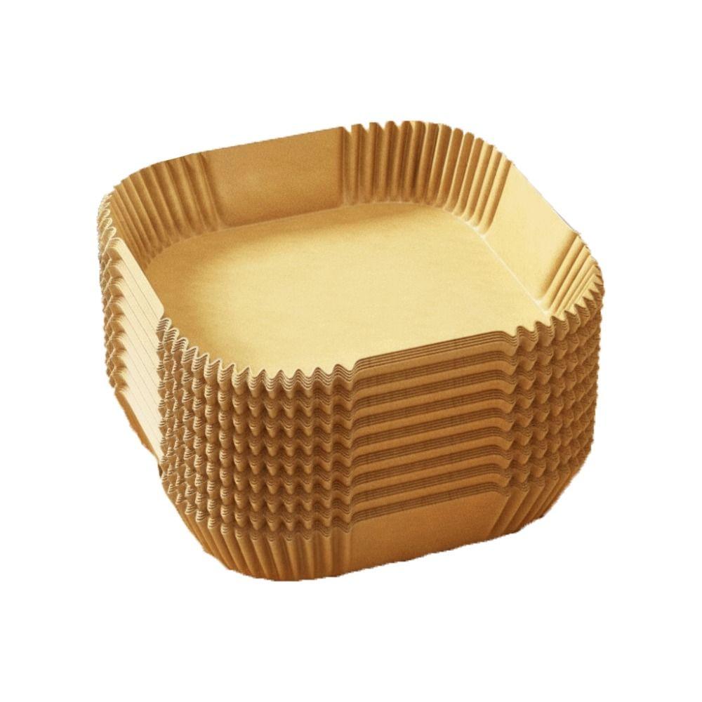 50/100 Pcs Oil-Proof Baking Paper Bowl Non-Stick Air Fryer Paper Disposable Baking Paper Oven