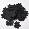 50 Pcs Halloween Black Maple Leaves Decoration Artificial Fall Leaves for DIY Crafts Table Scatter Party and Party Home Decor