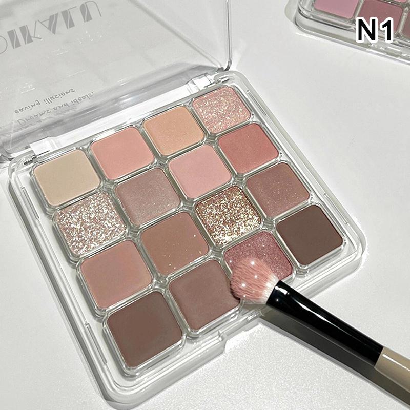 

Dikalu 16-Color Sunset Contour & Highlighter Palette – Waterproof, Long-Lasting, Eye & Face Makeup, Unisex, Certified as the picture