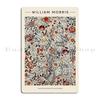Bird And Pomegranate Exhibition William Morris Strawberry by Zouzounio Art Metal Plaque Rusty Wall Plaque Tin Sign Poster