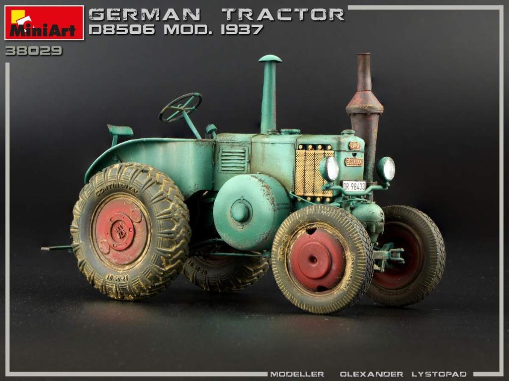 Miniart German Tractor D8506 1937 Plastic Model MA38029 1/35