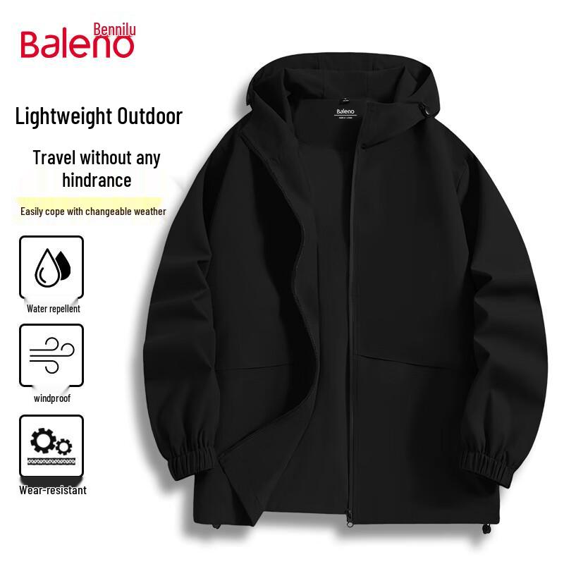 

Baleno Men s Casual Outdoor Hooded Jacket L