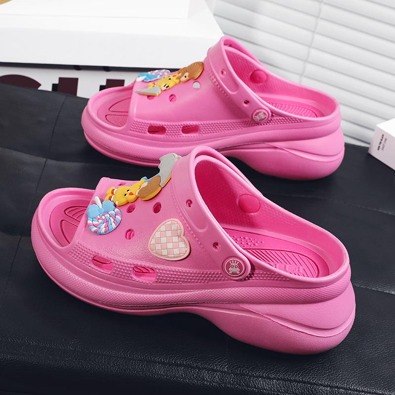 Women's Large Size Women's Sandals Shoes Increase Hole Shoes Summer Beach Sandals