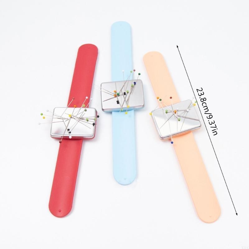 Sewing Needle Cushion Holder Sewing Pins Storage Slap Bracelet X3UC