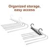 Hanging Hole Space Saving Trouser Hanger Stainless Steel Multifunctional Trouser Rack  Scarf