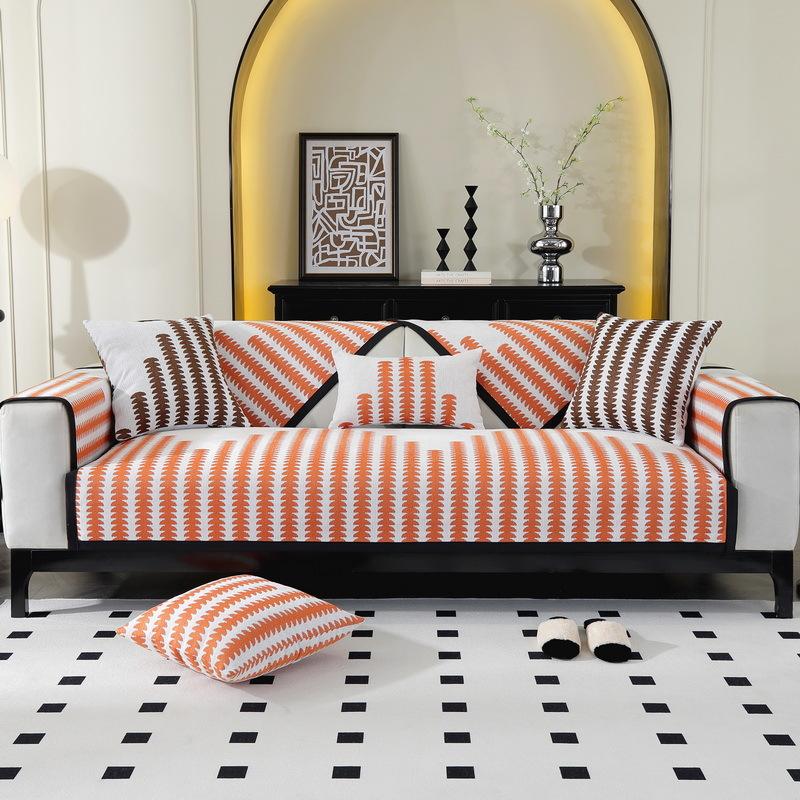 Nordic High Sense Chenille Sofa Cushion Four Seasons Universal Seat Cushions Non-Slip Leather Sofa Cover Cover Cloth
