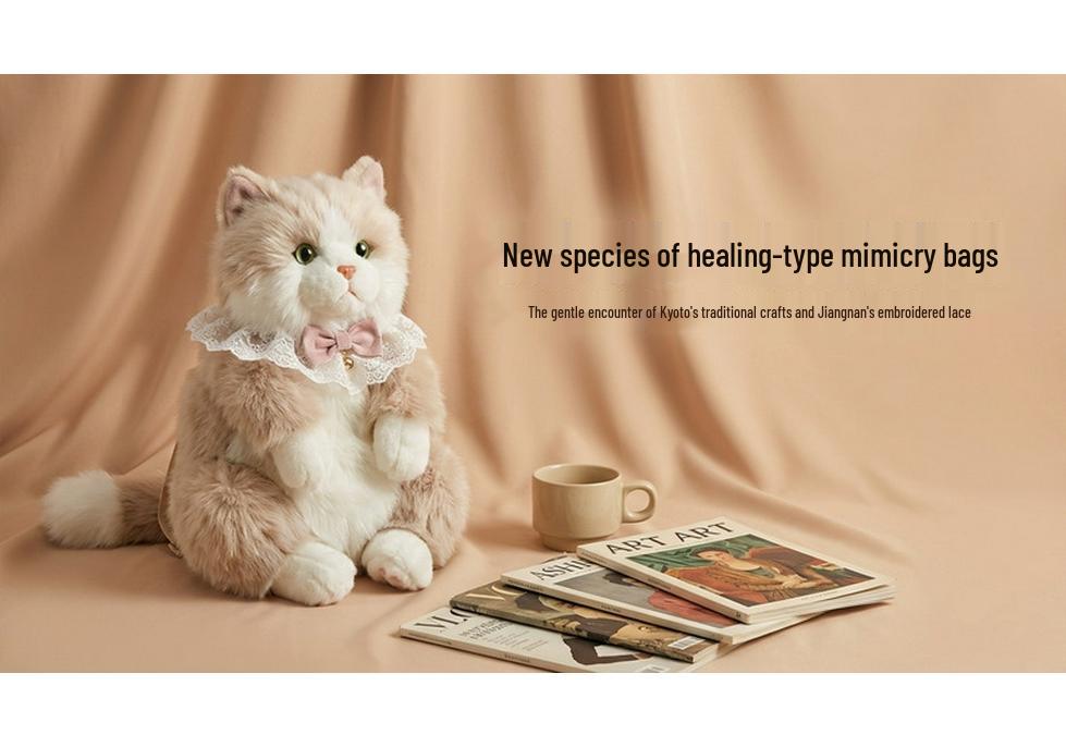 Adorable Plush Cat Backpack Cloth Doll - Perfect Gift for Girlfriend