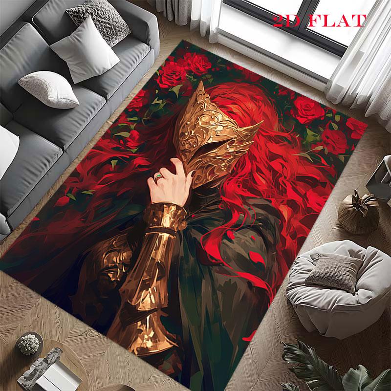 Malenia Valkyrie Carpet Rug for Living Room Bedroom Home Sofa Decoration,Kids play Nonslip Floor Mat