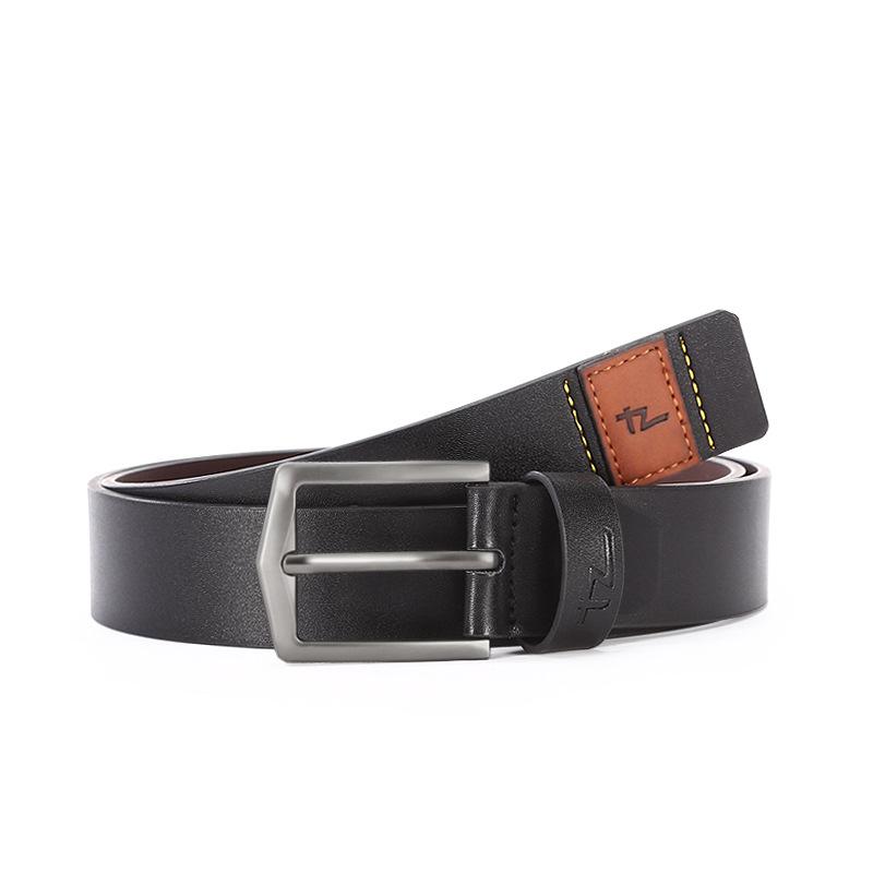 4.0 Pin Buckle Men'S Perforated Belt Tpu Rubber Casual Men'S Belt