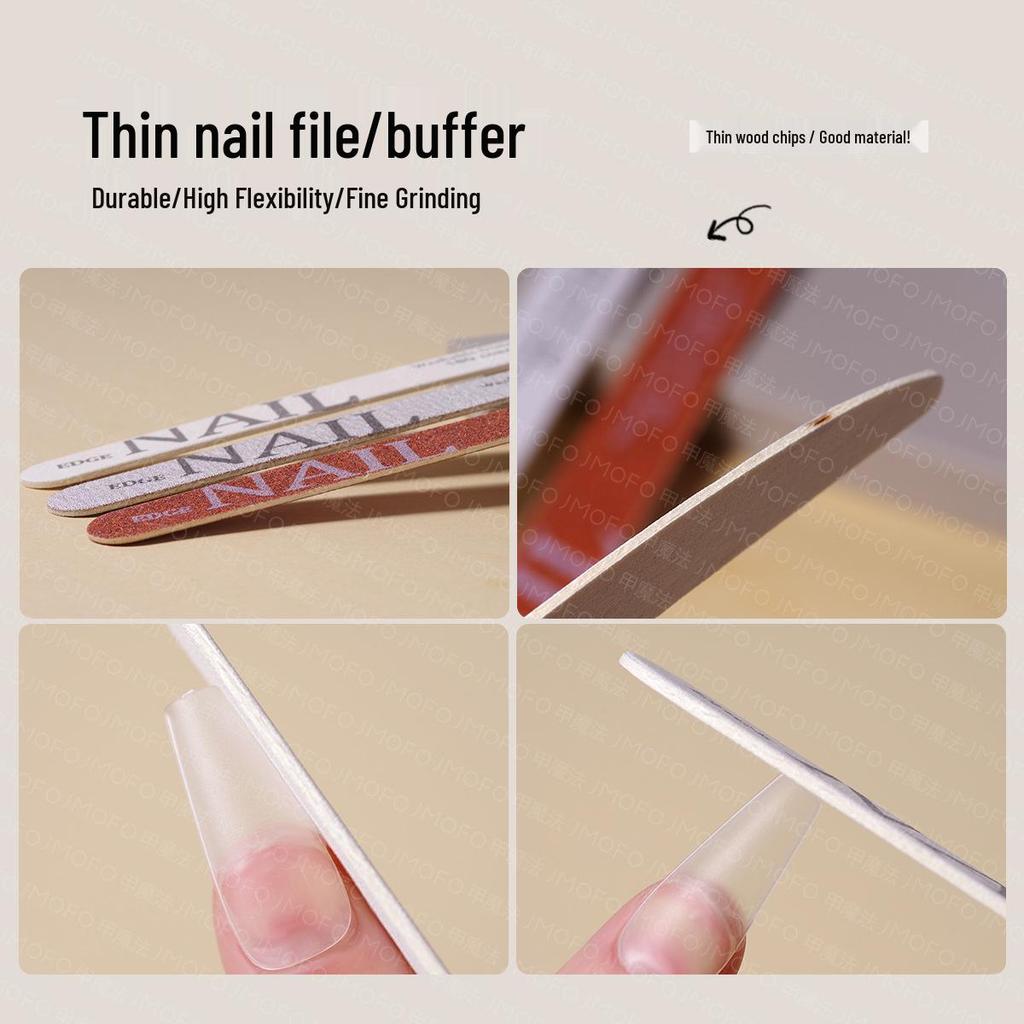 Double-Sided, No-Shed, Washable Nail Art File: Ultra-Thin, Grit Strip for Shaping, Carving, and Grinding Nails