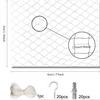 1set Different Sizes Transparent Cat Safety Net with Accessories for Balcony and Stairs - Prevents Pet Falls and Escapes