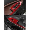 Echter Weicher Kohlefaser-Aufkleber für Alfa Romeo Giulietta 940 2010 2011 2012 2013 2014 2015 2016-2021 Auto-Fensterheber-Schalterpanel