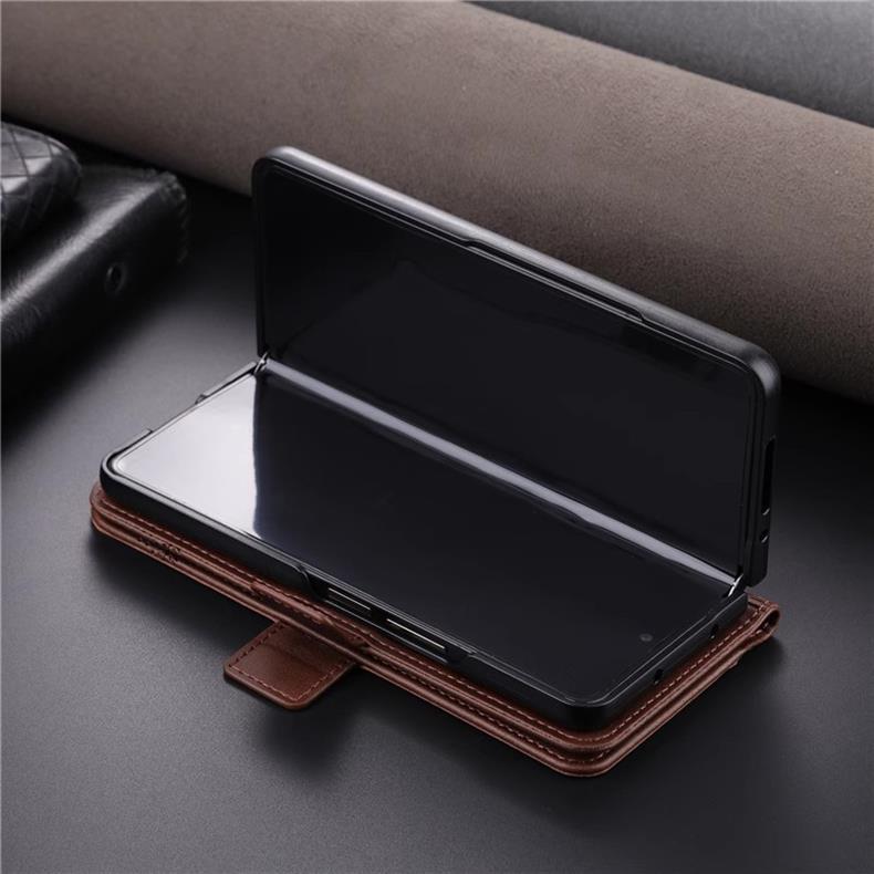 Suitable for Samsung Z Fold 7 Phone Case Fold/6/5/4 Flip Cover Leather Case Galaxy W24/23/22 Magnetic Suction