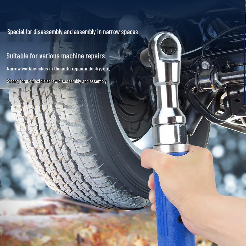Gaobao 1/2 & 3/8 Inch 90° Pneumatic Ratchet Wrench - Right Angle Air Impact Tool